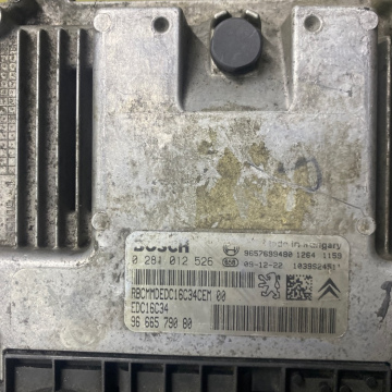 BOSCH 0 281 012 526, EDC16C34, 96 665 790 80, Peugeot/Citroën, 9657699480